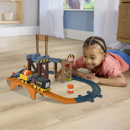 THOMAS SET DE CONSTRUCTIE RIDICA SI INCARCA MARFA CU DIESEL , THOMAS - THOMAS