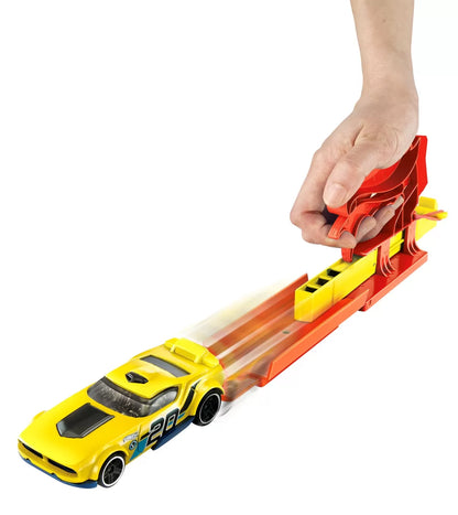 HOT WHEELS SET LANSATOR PORTABIL ROSU SI MASINUTA, HOT WHEELS - VEHICULE