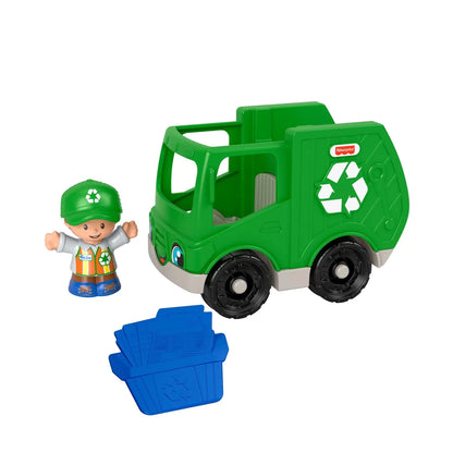 FISHER PRICE LITTLE PEOPLE VEHICUL CAMION RECICLARE 10CM, FISHER PRICE - LITTLE PEOPLE