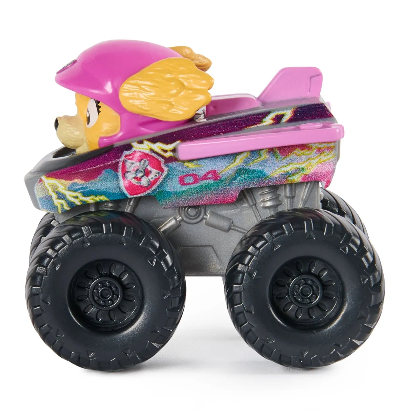 PATRULA CATELUSILOR PUP SQUAD RACERS RESCUE WHEELS VEHICUL METALIC SKYE SCARA 1:55, PATRULA CATELUSILOR