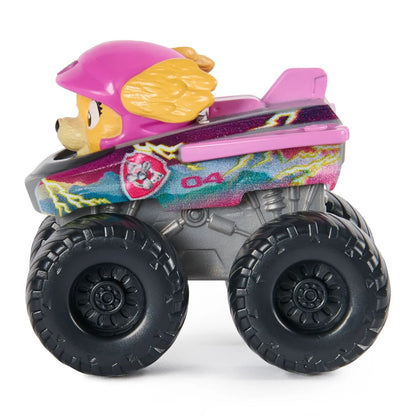 PATRULA CATELUSILOR PUP SQUAD RACERS RESCUE WHEELS VEHICUL METALIC SKYE SCARA 1:55, PATRULA CATELUSILOR