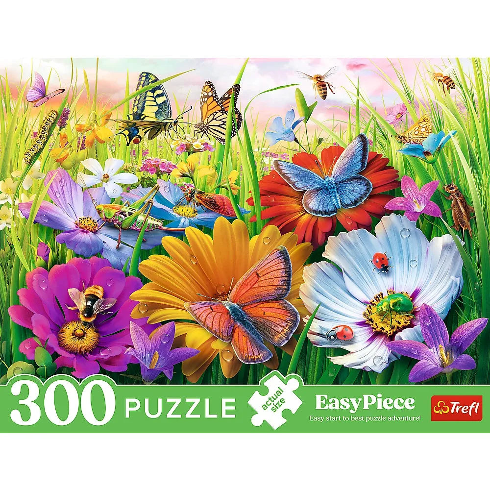 PUZZLE TREFL 300 EASY PIECE INSECTE IN LUNCA, TREFL 300P