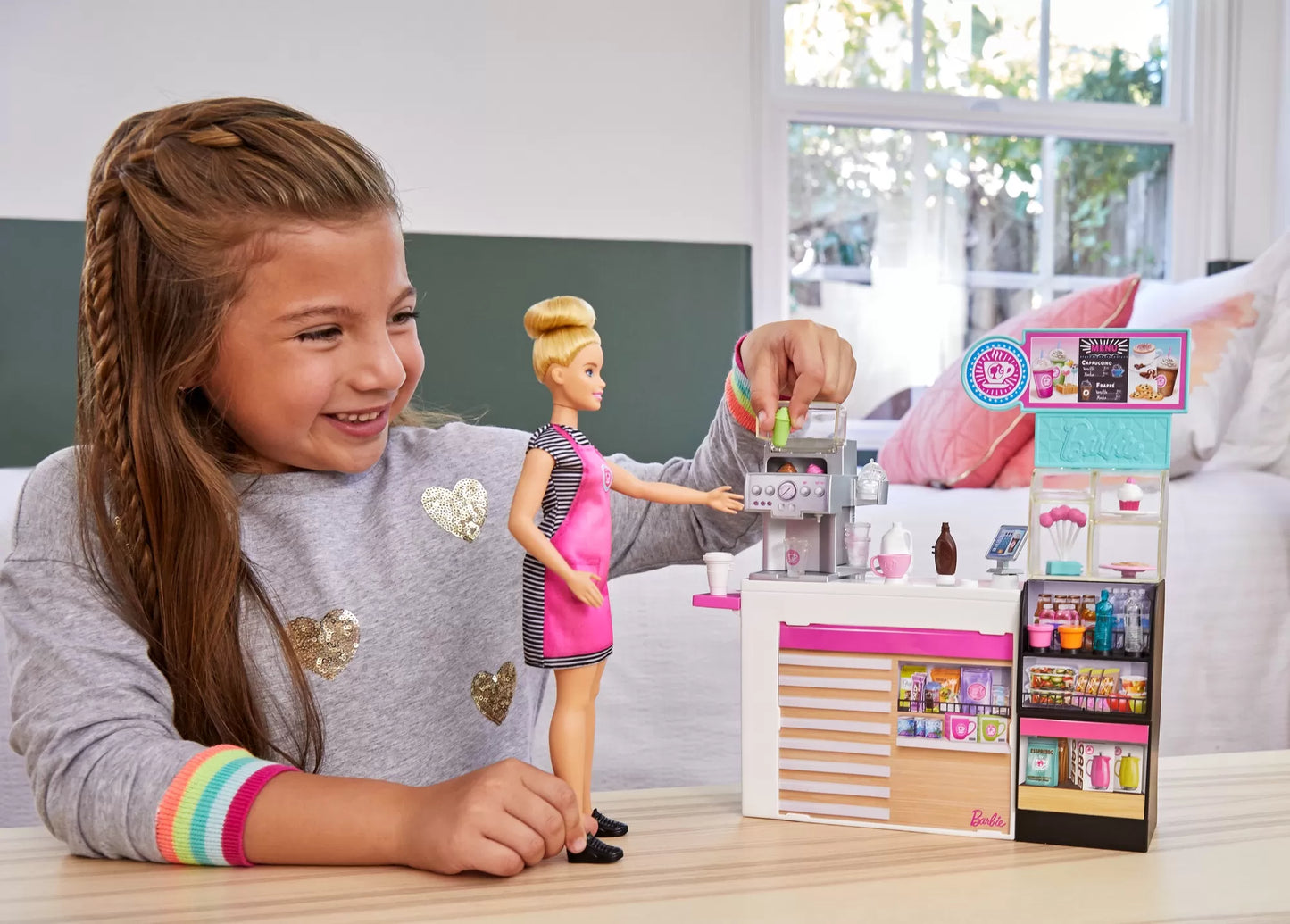 BARBIE  SET CAFENEA CU 20 DE ACCESORII, BARBIE - I CAN BE