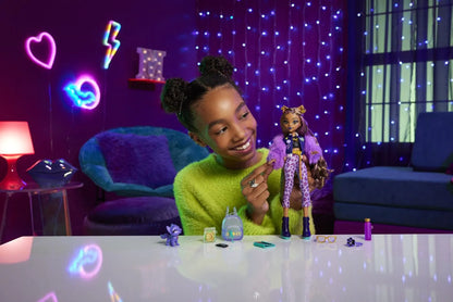 MONSTER HIGH PAPUSA CLAWDEEN WOLF SI CATELUL CRESCENT, MONSTER HIGH