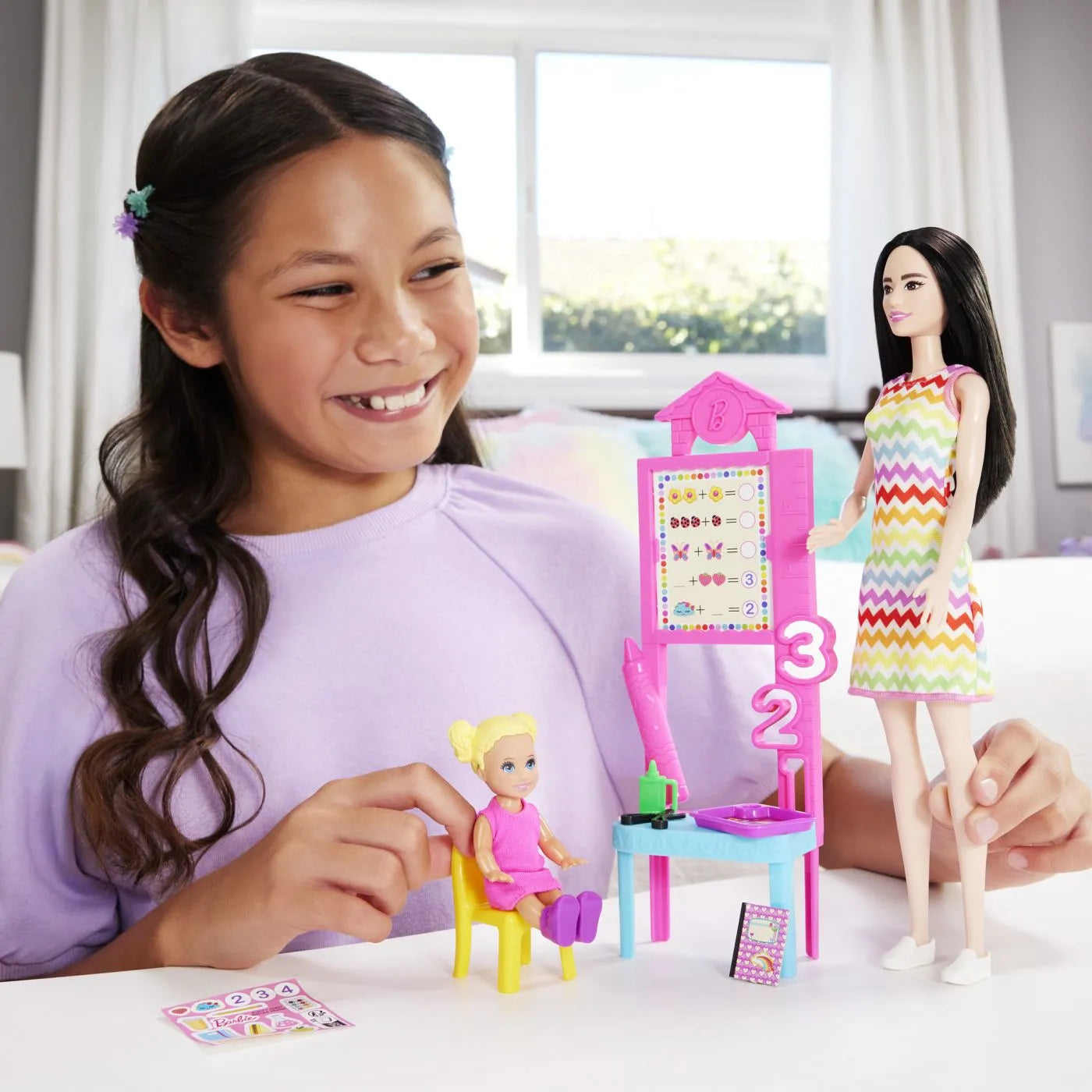 BARBIE SET DE JOACA PAPUSA BARBIE BRUNETA FACE CARIERA PROFESOARA, BARBIE - I CAN BE