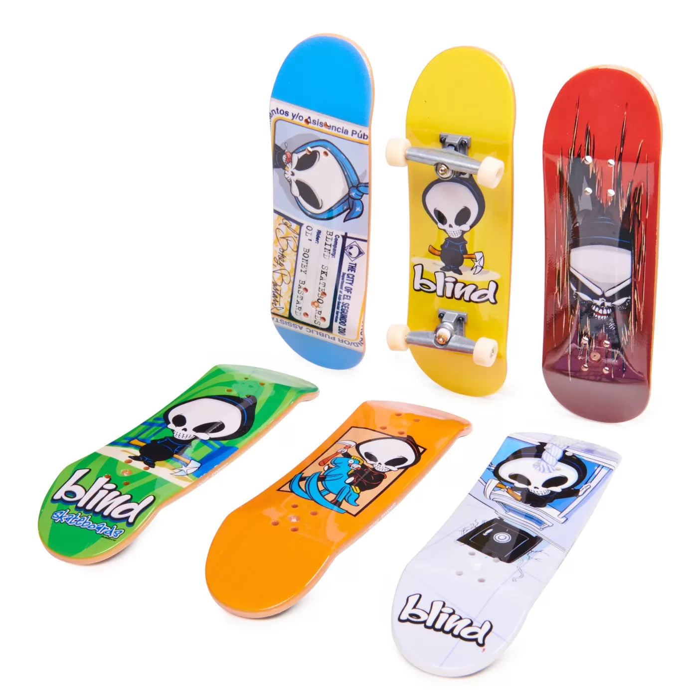 TECH DECK PACHET 6 PIESE CU ACCESORII FINGERBOARD BLIND, TECH DECK