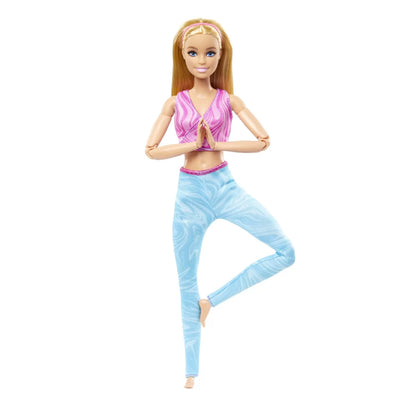 PAPUSA BARBIE MADE TO MOVE BLONDA CU TOP MOV, BARBIE - I CAN BE