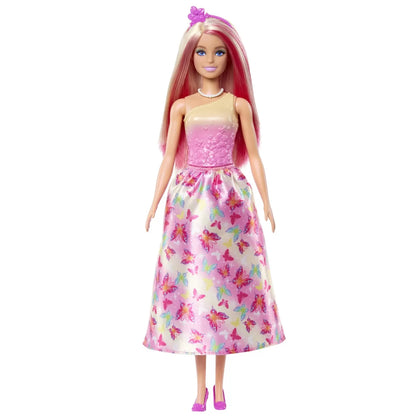 BARBIE PAPUSA BARBIE CU PARUL BLOND SI ROZ, BARBIE - DREAMTOPIA