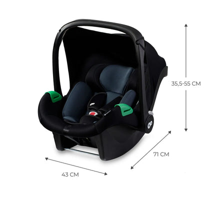 SCOICA AUTO I-SIZE, 40-75 CM, KINDERKRAFT MINK PRO, BLACK, KINDERKRAFT