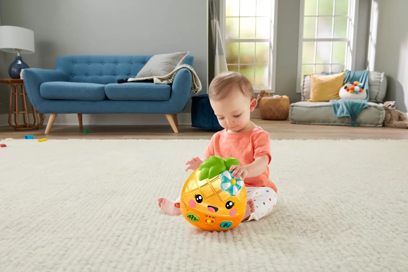 FISHER PRICE ANANAS CU SUNETE SI LUMINI, FISHER PRICE - INFANT