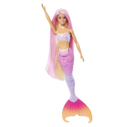 BARBIE COLOR CHANGE PAPUSA SIRENA CU PAR ROZ, BARBIE - DREAMTOPIA