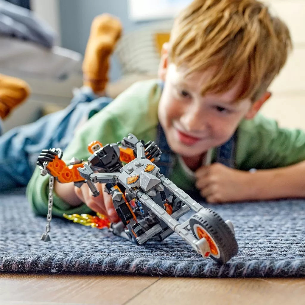 LEGO SUPER HEROES ROBOT SI MOTOCICLETA CALARETUL FANTOMA 76245, LEGO SUPER HEROES