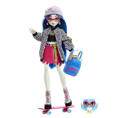MONSTER HIGH PAPUSA GHOULIA YELPS CU ANIMALUT SI ACCESORII, MONSTER HIGH