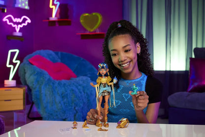 MONSTER HIGH PAPUSA CLEO DENILE SI COBRA HISSETTE, MONSTER HIGH