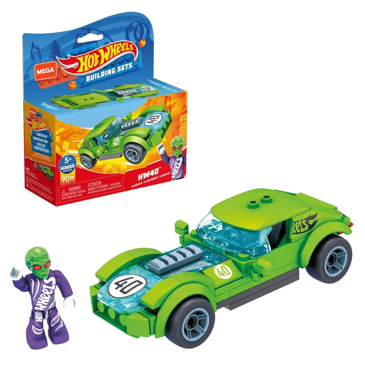 HOT WHEELS MEGA MASINUTA CONSTRUIBILA HW40, HOT WHEELS - ACTION