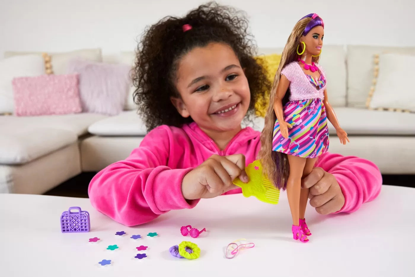 BARBIE TOTALLY HAIR PAPUSA BARBIE SATENA, BARBIE - TOTALLY HAIR
