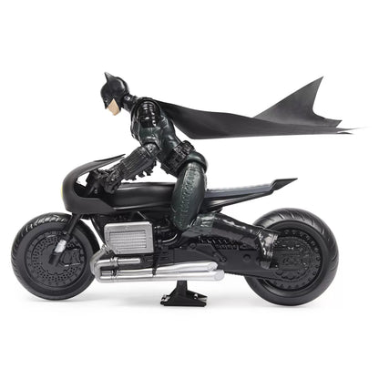 BATMAN FILM MOTOCICLETA LUI BATMAN SI FIGURINA BATMAN 30CM, BATMAN