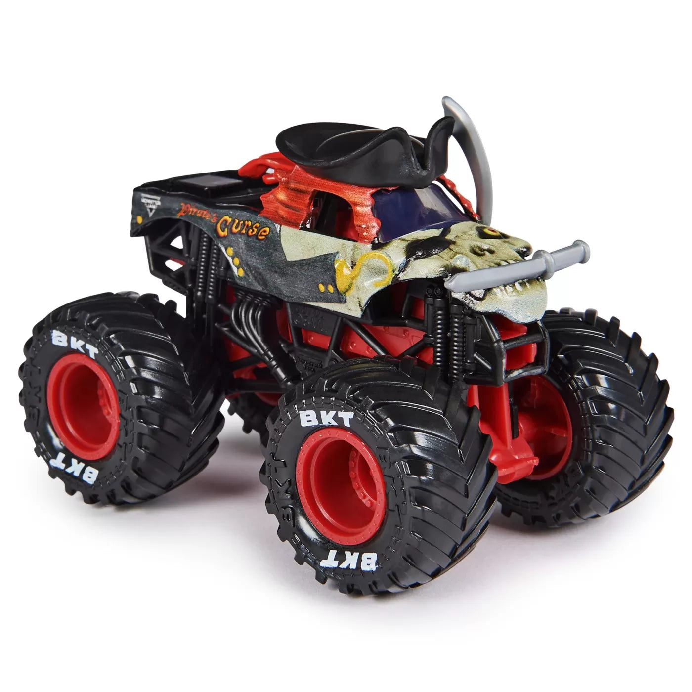 MONSTER JAM MASINUTA METALICA PIRATE'S CURSE SCARA 1 LA 64, MONSTER JAM