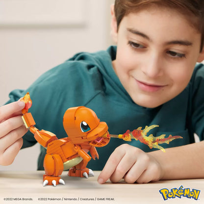 POKEMON MEGA CONSTRUX SET DE CONSTRUCTIE CHARMANDER SALAMECHE 180 PIESE, POKEMON