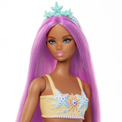 BARBIE DREAMTROPIA PAPUSA SIRENA CU PARUL ROZ SI COADA PORTOCALIE, BARBIE - DREAMTOPIA