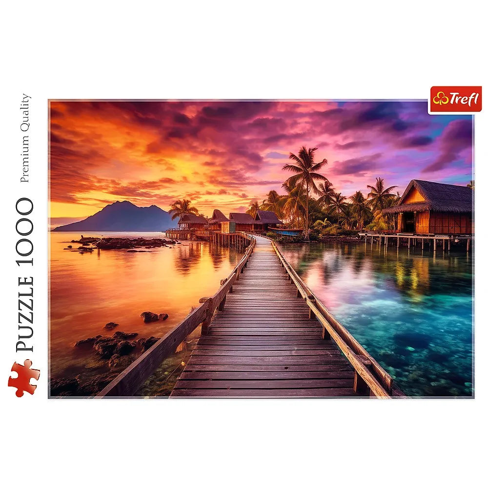 PUZZLE TREFL 1000 INSULA PARADISULUI, TREFL 1000P
