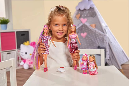 PAPUSA STEFFI CU FUSTITA CU PAIETE HELLO KITTY, STEFFI LOVE
