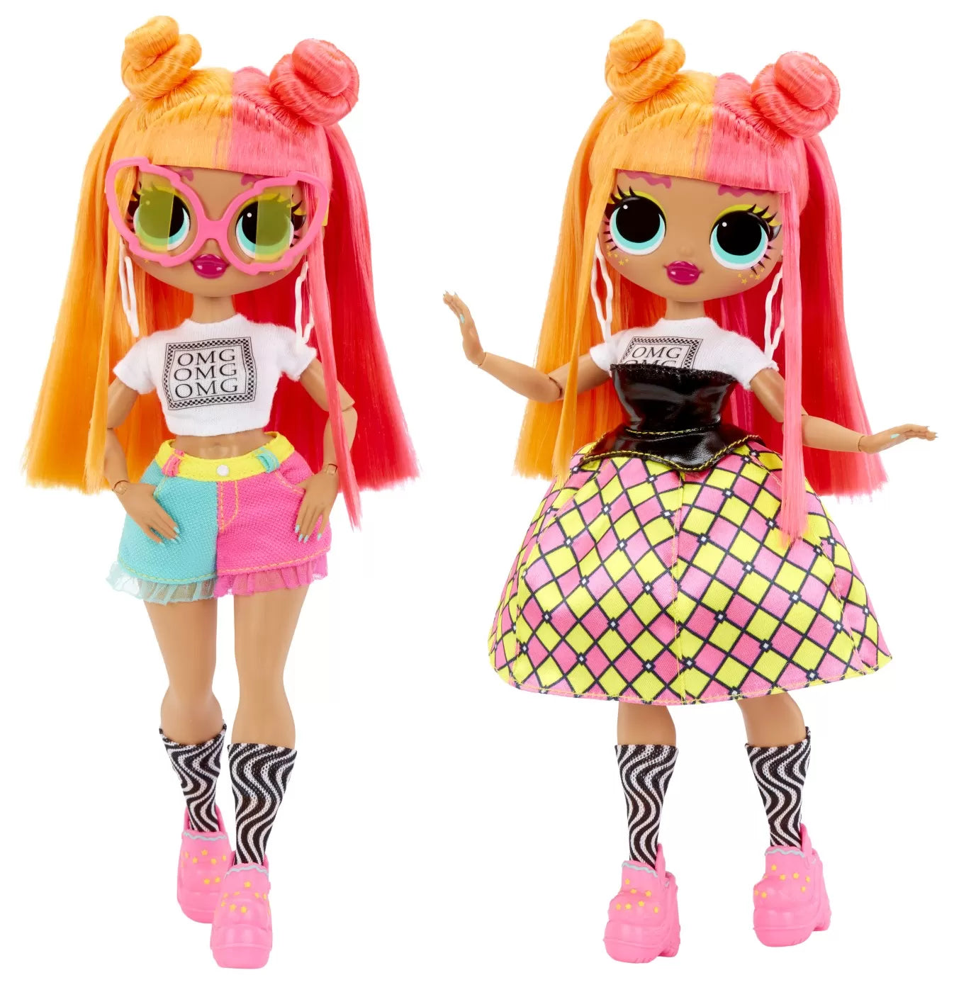 L.O.L. SURPRISE! OMG NEONLICIOUS PAPUSA FASHIONISTA CU ACCESORII, LOL SURPRISE