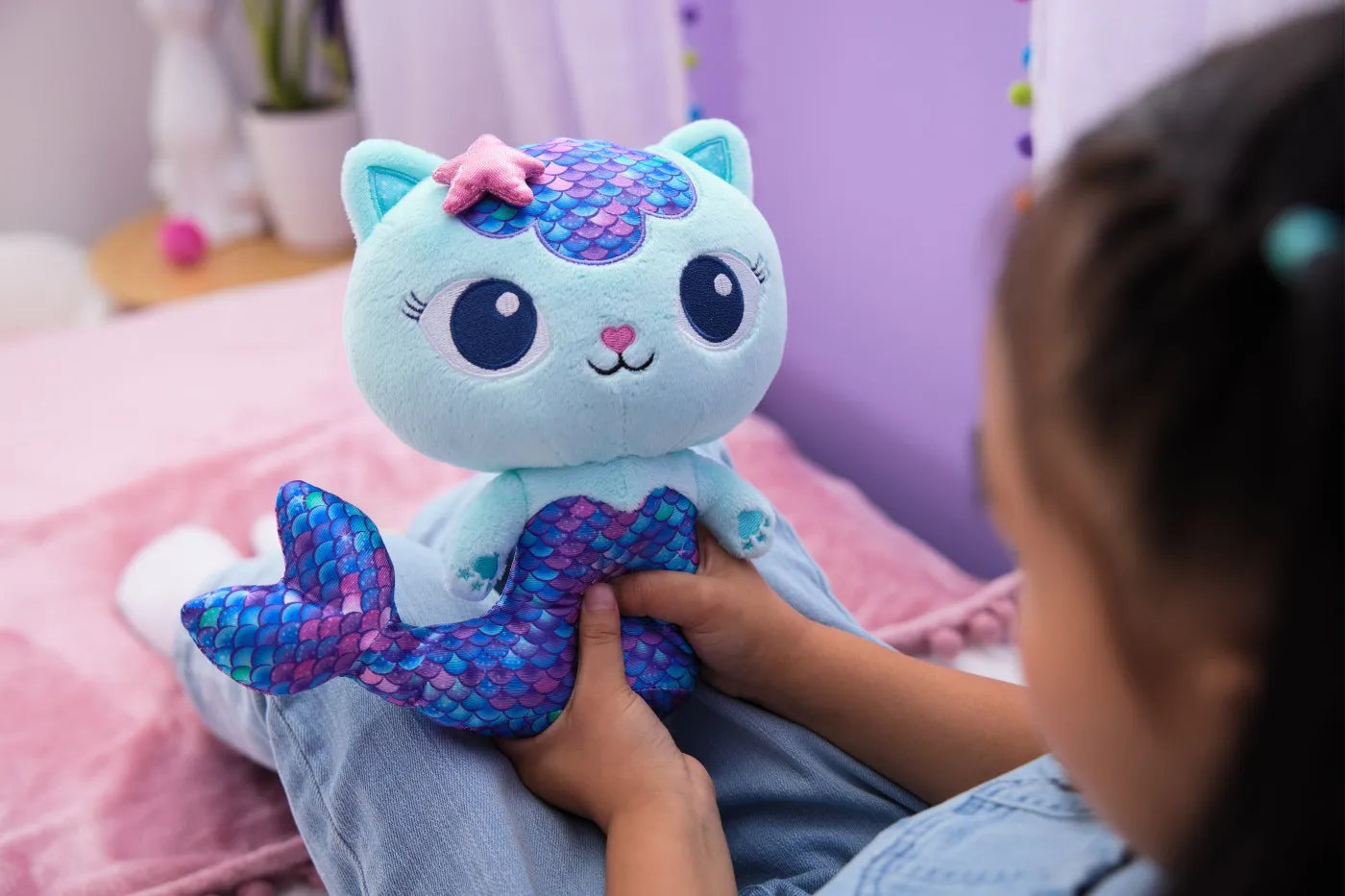 GABBYS DOLLHOUSE JUCARIE DE PLUS PISIRENA FINTASTIC 25CM, GABBYS DOLLHOUSE