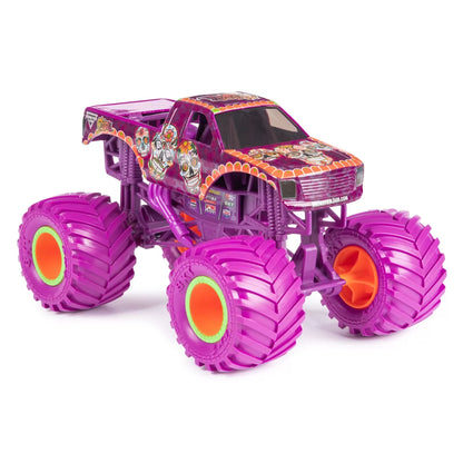 MONSTER JAM MASINUTA METALICA CALAVERA SCARA 1:24, MONSTER JAM