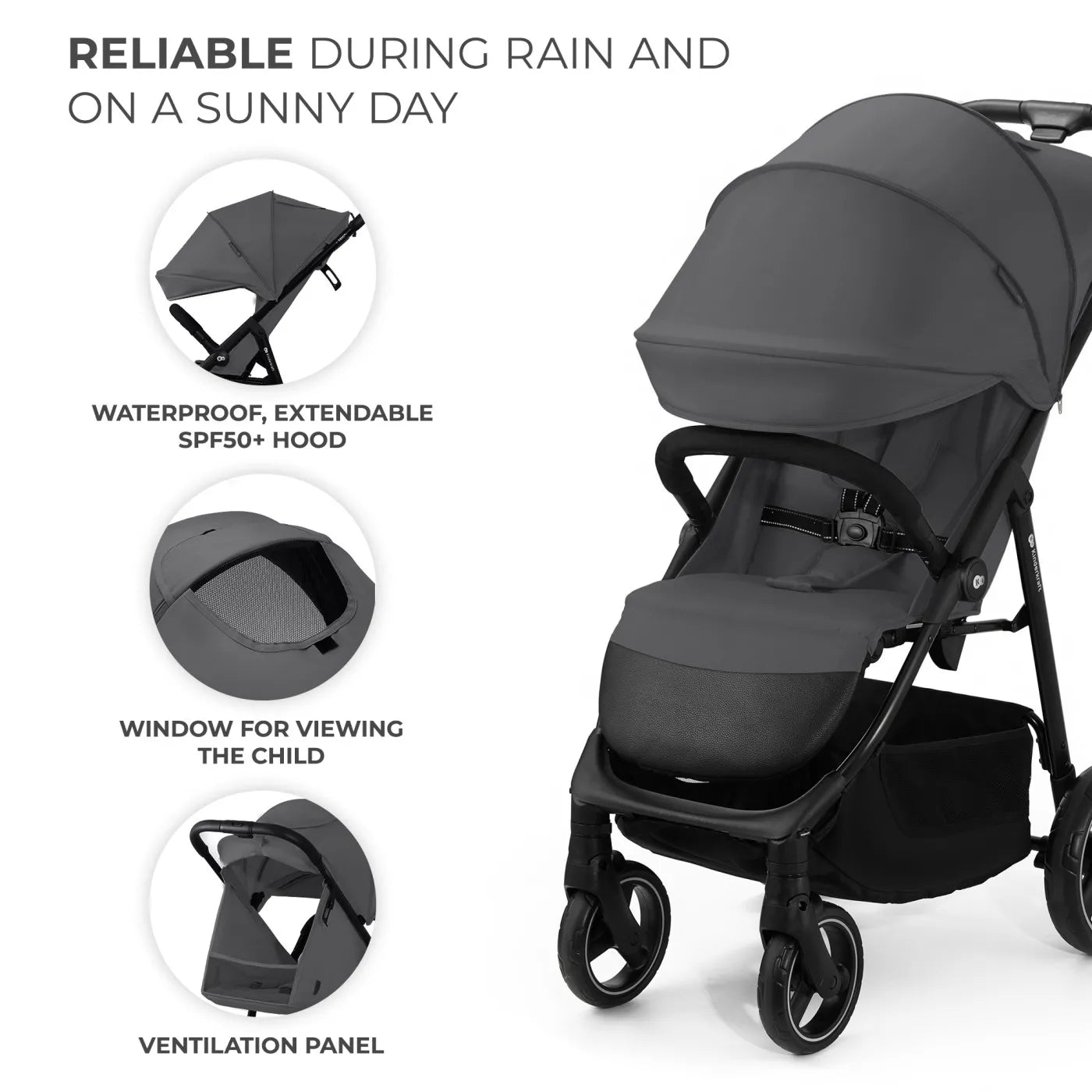 CARUCIOR SPORT KINDERKRAFT TRIG3 GRANITE GREY, KINDERKRAFT