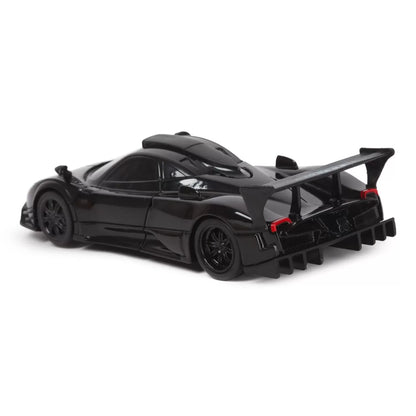 MASINUTA METALICA CONVERTIBILA PAGANI ZONDA R NEGRU CU SCARA 1 LA 32, RASTAR METAL 1:32