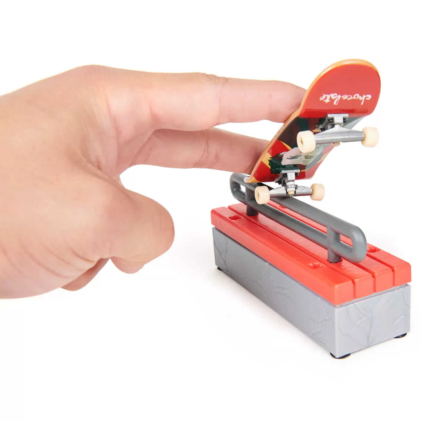 TECH DECK PACHET CU OBSTACOL FINGERBOARD JAMES, TECH DECK