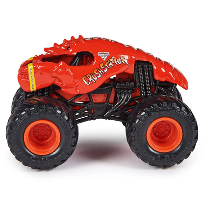 MONSTER JAM MASINUTA METALICA CRUSHSTATION SCARA 1 LA 64, MONSTER JAM