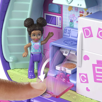 POLLY POCKET SET GENTUTA ANIMALUT CATELUS IN PIJAMA CU ACCESORII, POLLY POCKET
