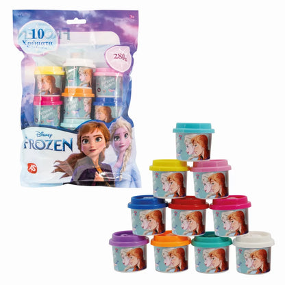 10 BORCANASE DE PLASTILINA FROZEN IN PUNGA DE PLASTIC, AS