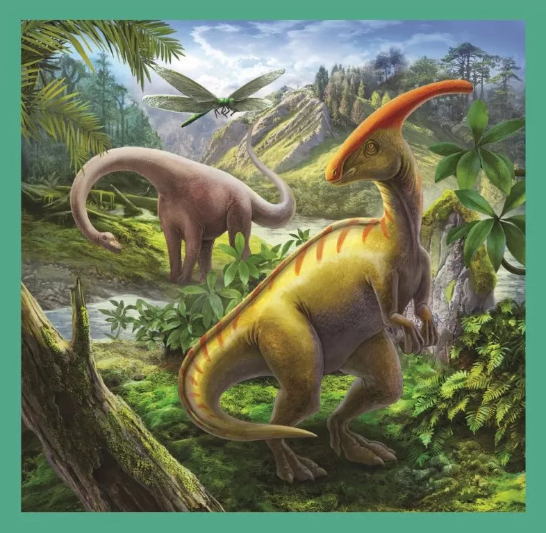 PUZZLE TREFL 3IN1 LUMEA EXTRAORDINARA A DINOZAURILOR, TREFL 3IN1
