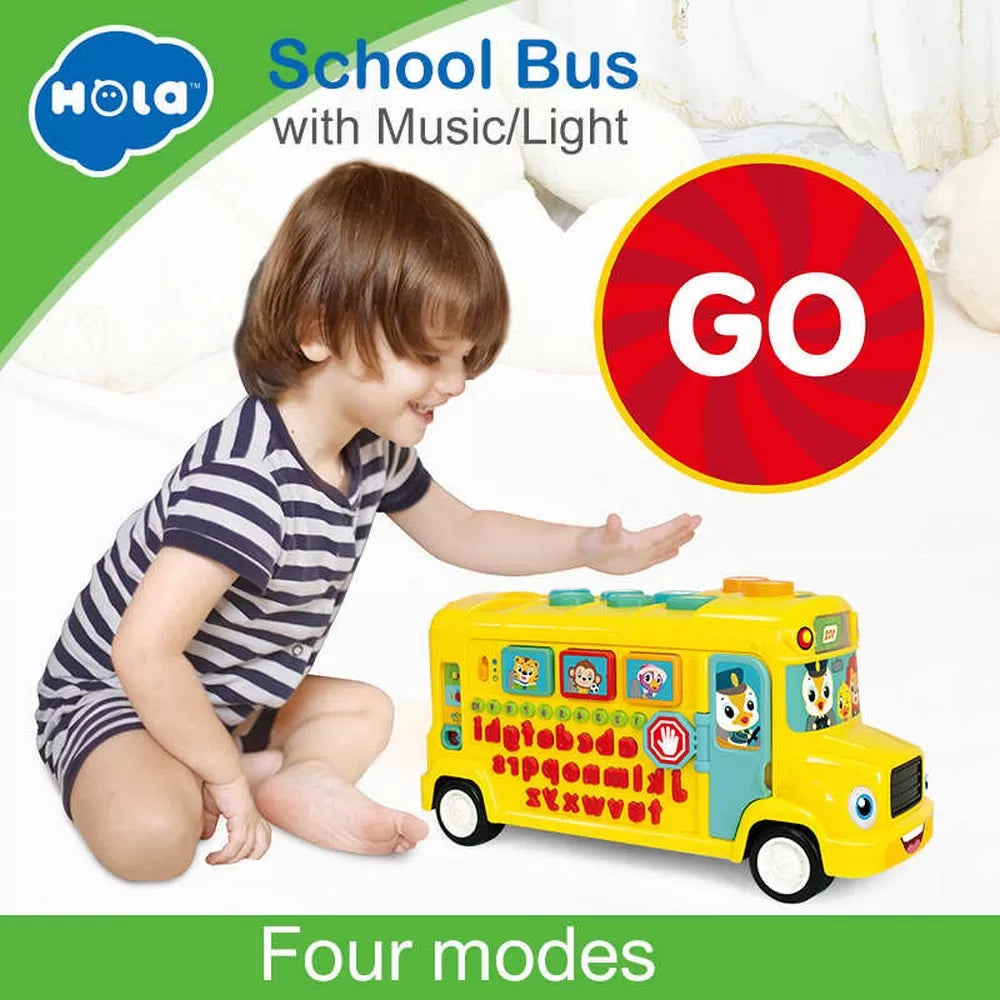 AUTOBUZ SCOLAR EDUCATIV CU SUNETE SI LUMINI, HOLA