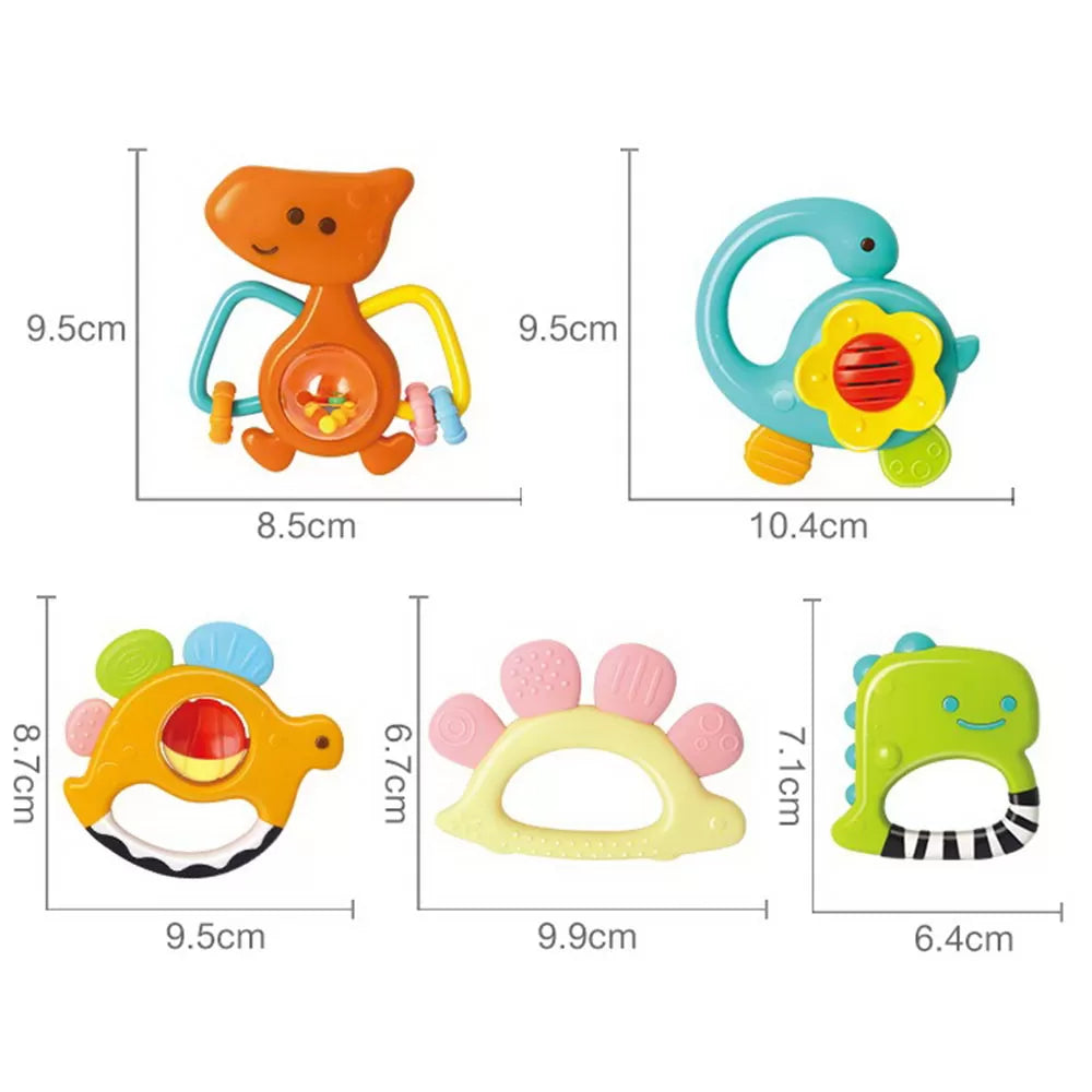 SET 5 ZORNAITORI DINOZAURI MULTICOLORI, HOLA