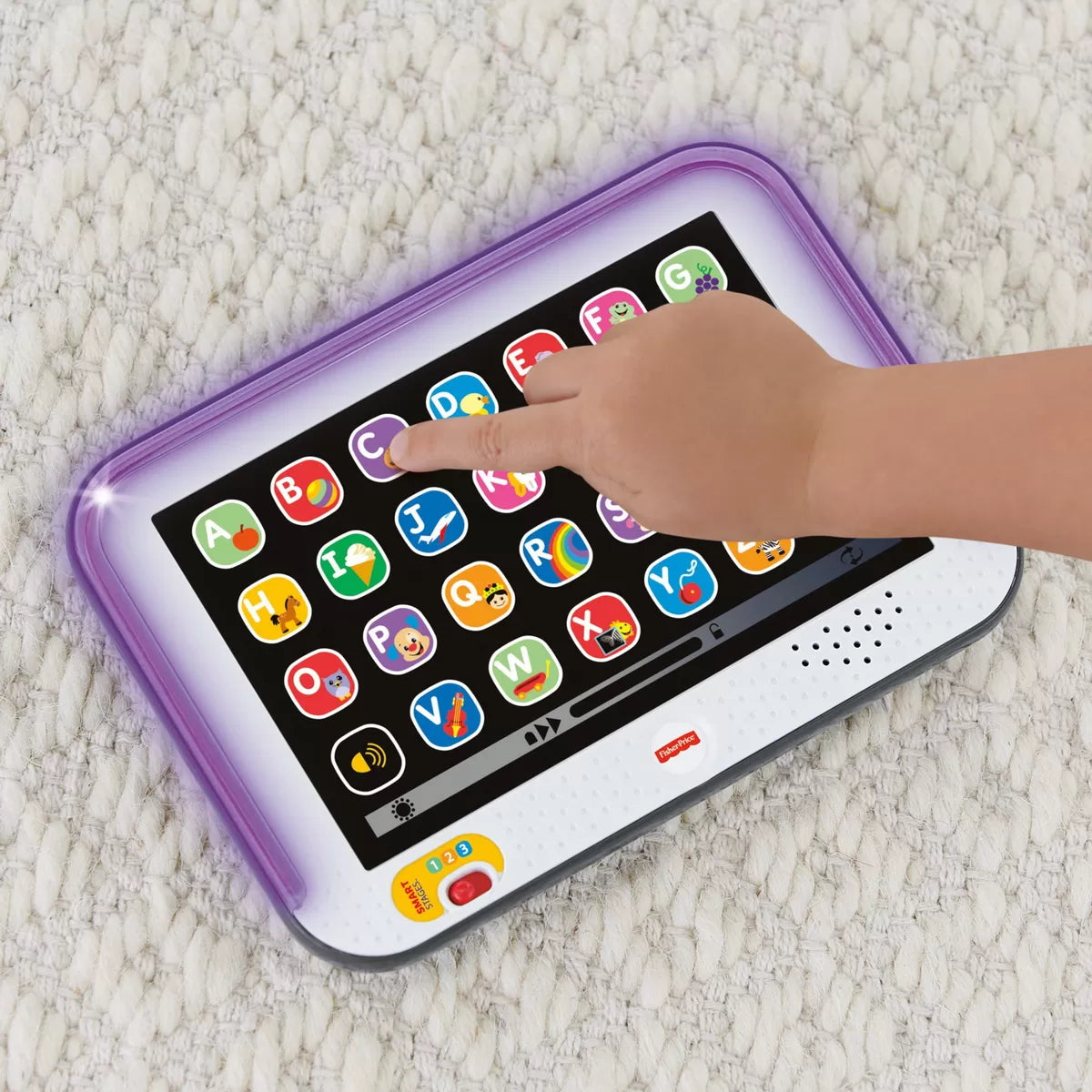 TABLETA EDUCATIVA CU 3 NIVELURI DE DEZVOLTARE LIMBA ROMANA FISHER PRICE, FISHER PRICE - RADE SI INVATA