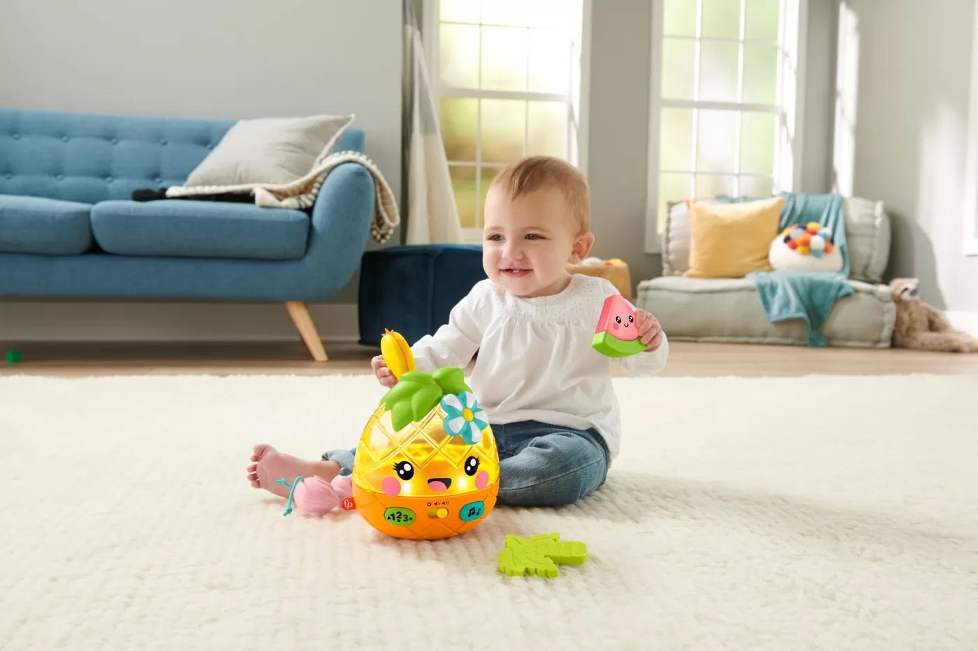 FISHER PRICE ANANAS CU SUNETE SI LUMINI, FISHER PRICE - INFANT