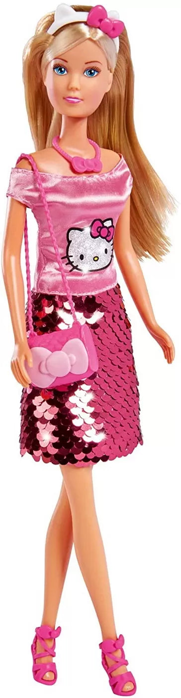 PAPUSA STEFFI CU FUSTITA CU PAIETE HELLO KITTY, STEFFI LOVE