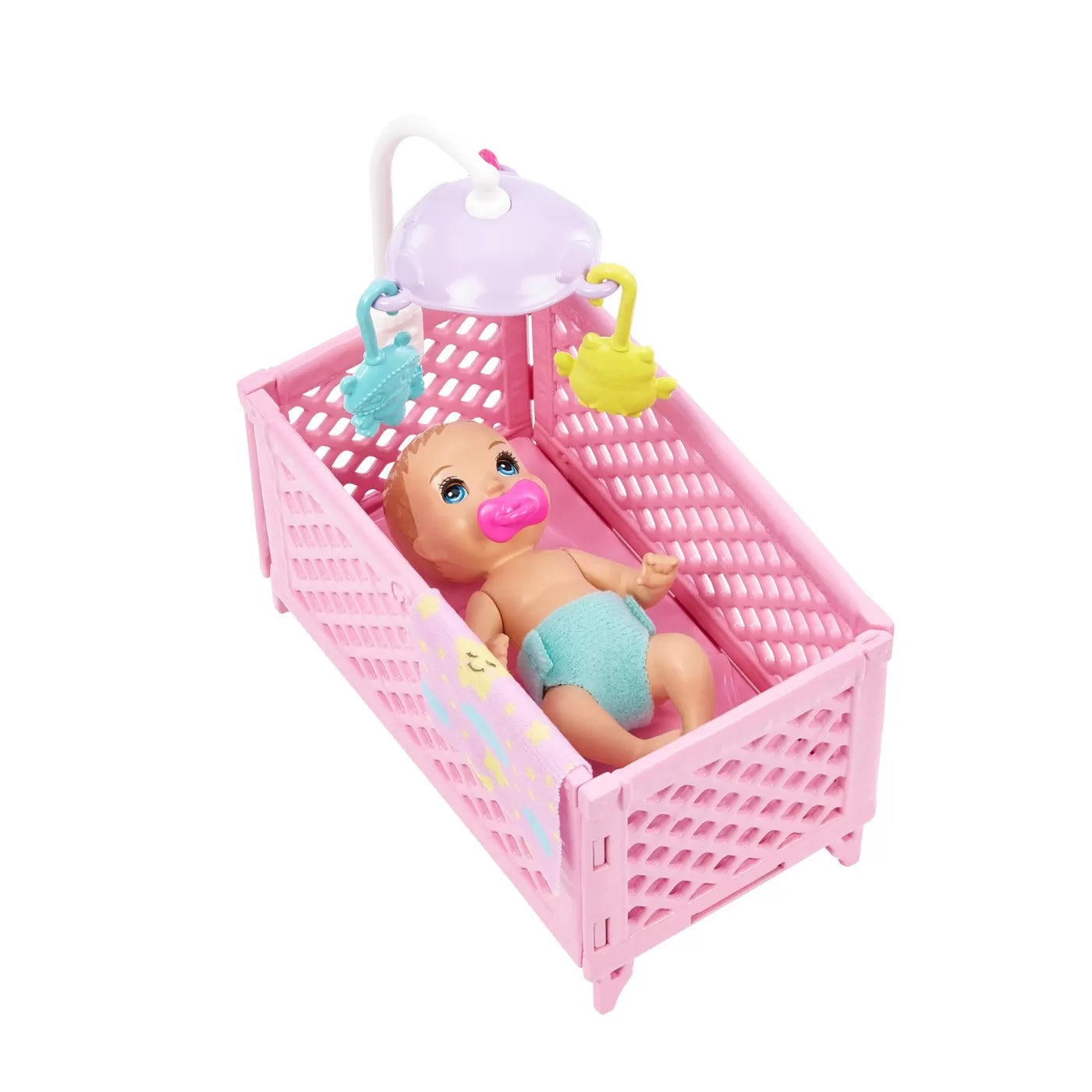 PAPUSA BARBIE MAMICA SATENA CU BEBELUS, BARBIE - FAMILY
