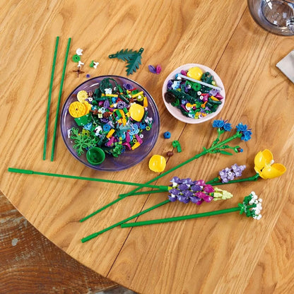 LEGO ICONS BUCHET DE FLORI DE CAMP 10313, LEGO ICONICS