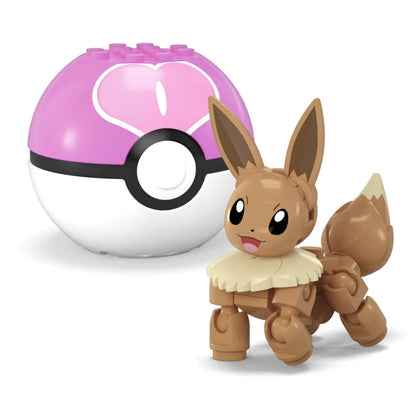 POKEMON MEGA SET DOUA BILE CHARMANDER SI EEVEE 40 PIESE, POKEMON
