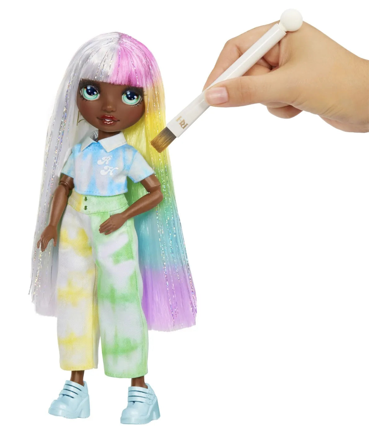 RAINBOW HIGH WATERCOLOR CREATE PAPUSA OCHI VERZI, RAINBOW HIGH