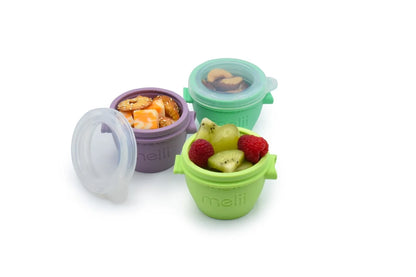 SET 4 RECIPIENTE SILICON SNAP&GO, MELII, 4*177 ML, MELII