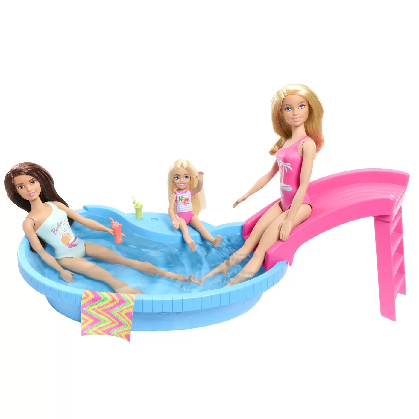 BARBIE SET PAPUSA BARBIE BLONDA SI PISCINA, BARBIE - I CAN BE