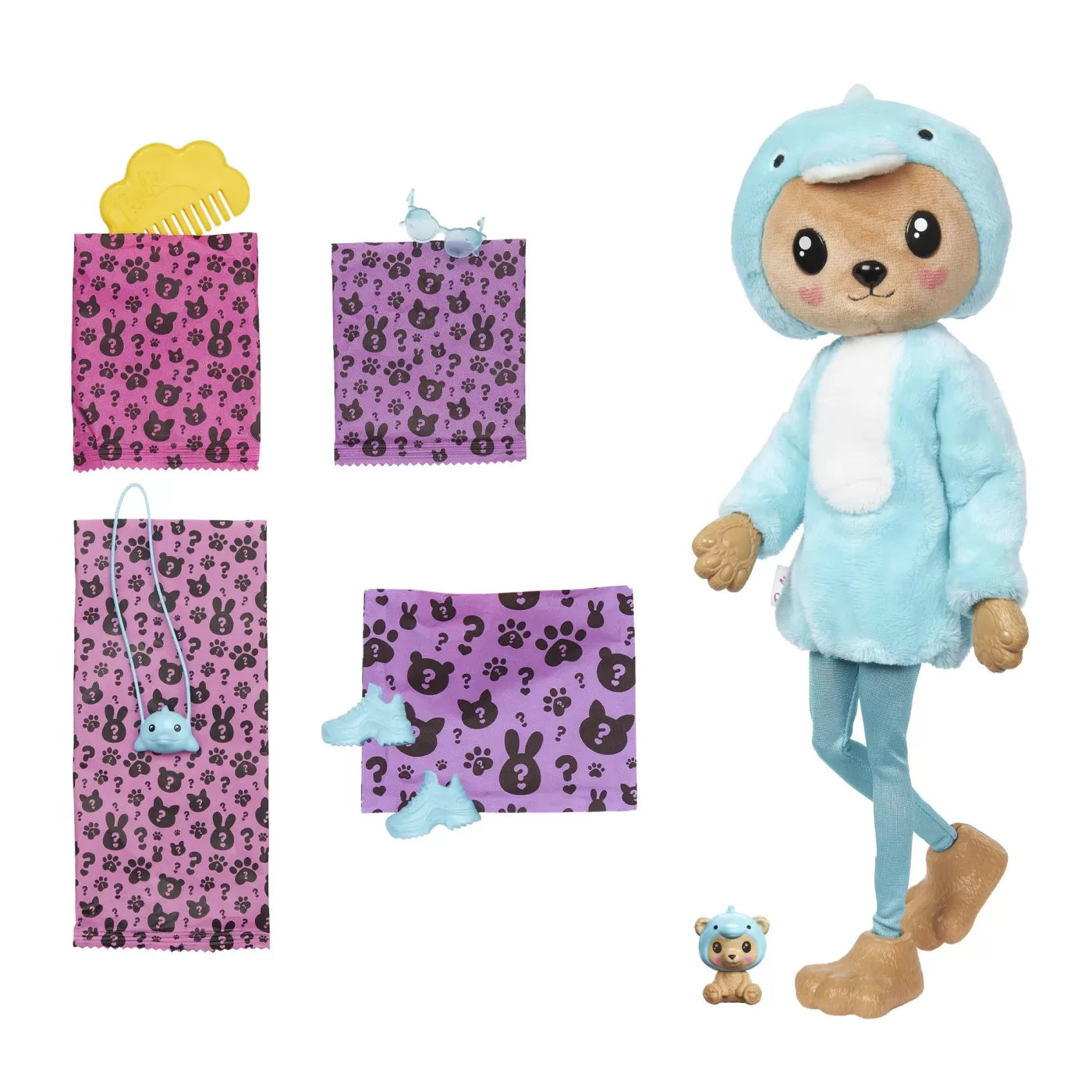 BARBIE PAPUSA BARBIE CUTIE REVEAL DELFIN URS, BARBIE - DREAMTOPIA