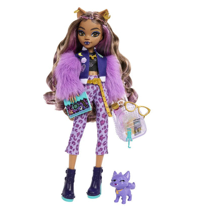 MONSTER HIGH PAPUSA CLAWDEEN WOLF SI CATELUL CRESCENT, MONSTER HIGH