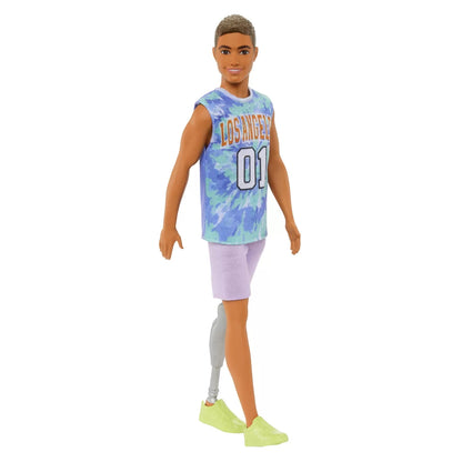 BARBIE PAPUSA BAIAT FASHIONISTAS SATEN CU UN PICIOR CU PROTEZA, BARBIE - FASHIONISTAS